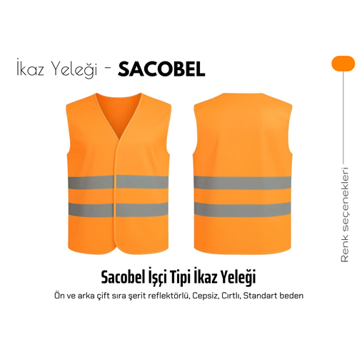 Sacobel İkaz Yeleği Turuncu