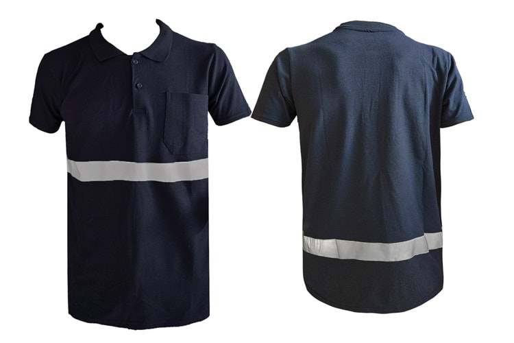 Borolx - Pike T-shirt Bel Fosforlu - Lacivert
