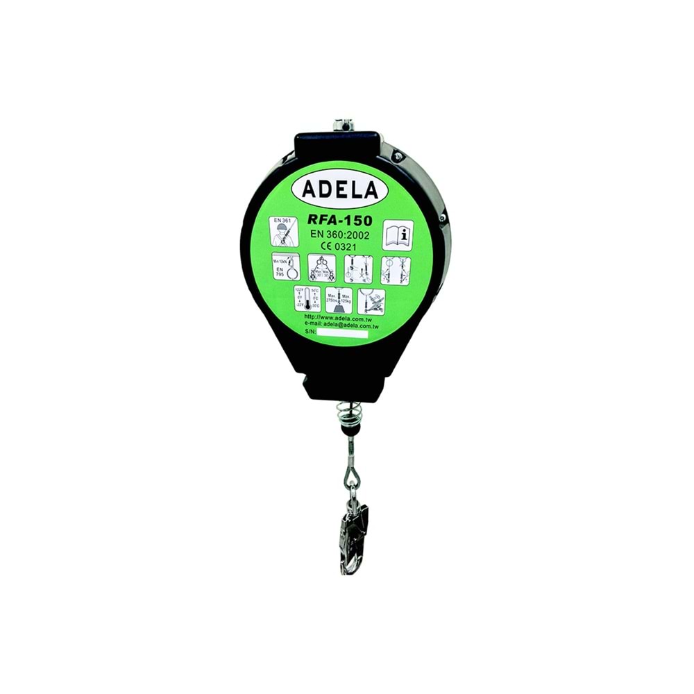 Adela Geri Sarımlı Düşüş Durdurucu 15m RFA-150