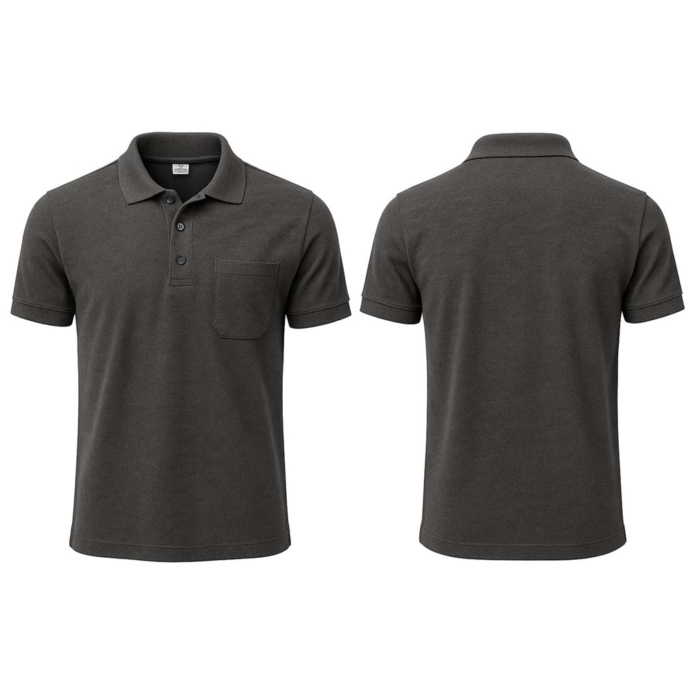 T-shirt TPK12 Polo Yaka Kısa Kol - Siyah - L