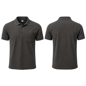 T-shirt TPK12 Polo Yaka Kısa Kol - Siyah - L