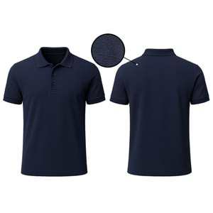 T-shirt TPK12 Polo Yaka Kısa Kol - Siyah - L