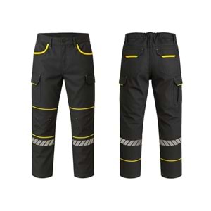 Pantolon PAN45-01 - Antrasit-Sarı - L