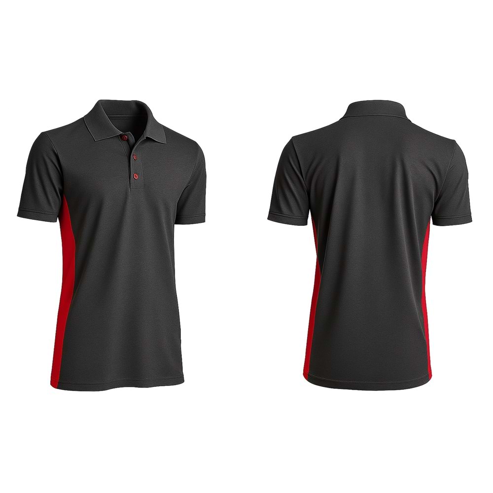 T-shirt TPK02-01 Polo Yaka Kısa Kol - Antrasit-Bej - L
