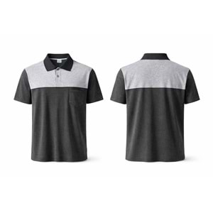 T-shirt TPK10-02 Polo Yaka Kısa Kol - Füme - L