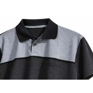 T-shirt TPK10-02 Polo Yaka Kısa Kol - Füme - L