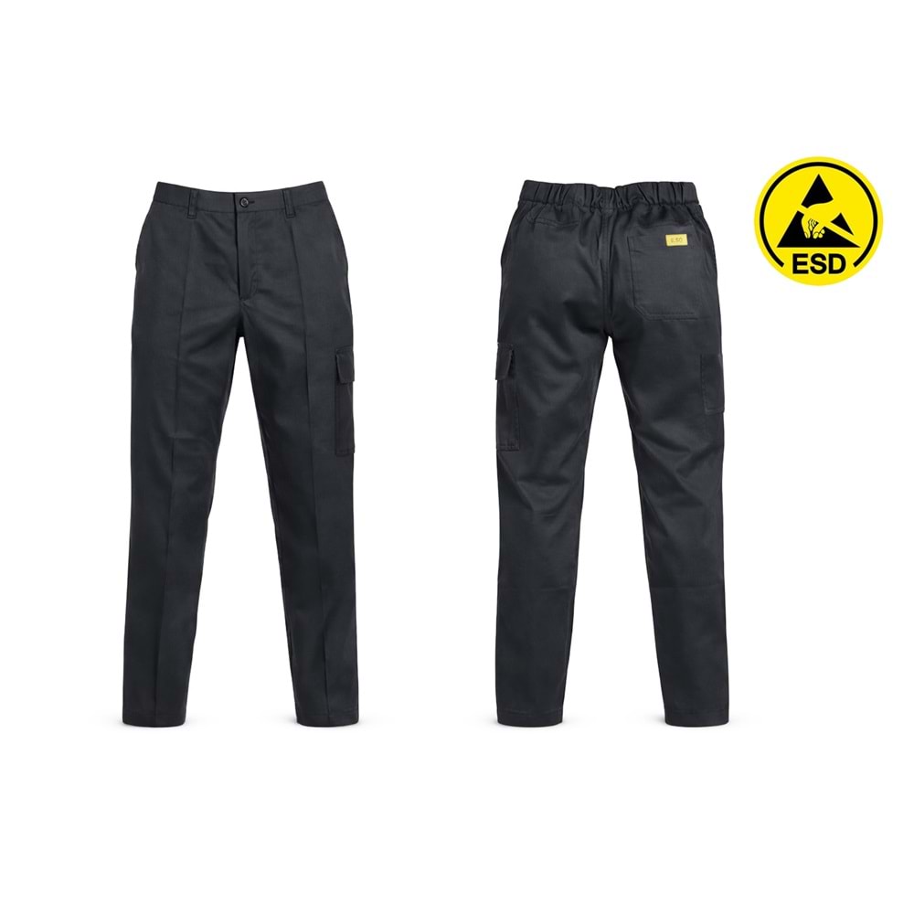 Pantolon PAN62-01 ESD Siyah - Siyah - S