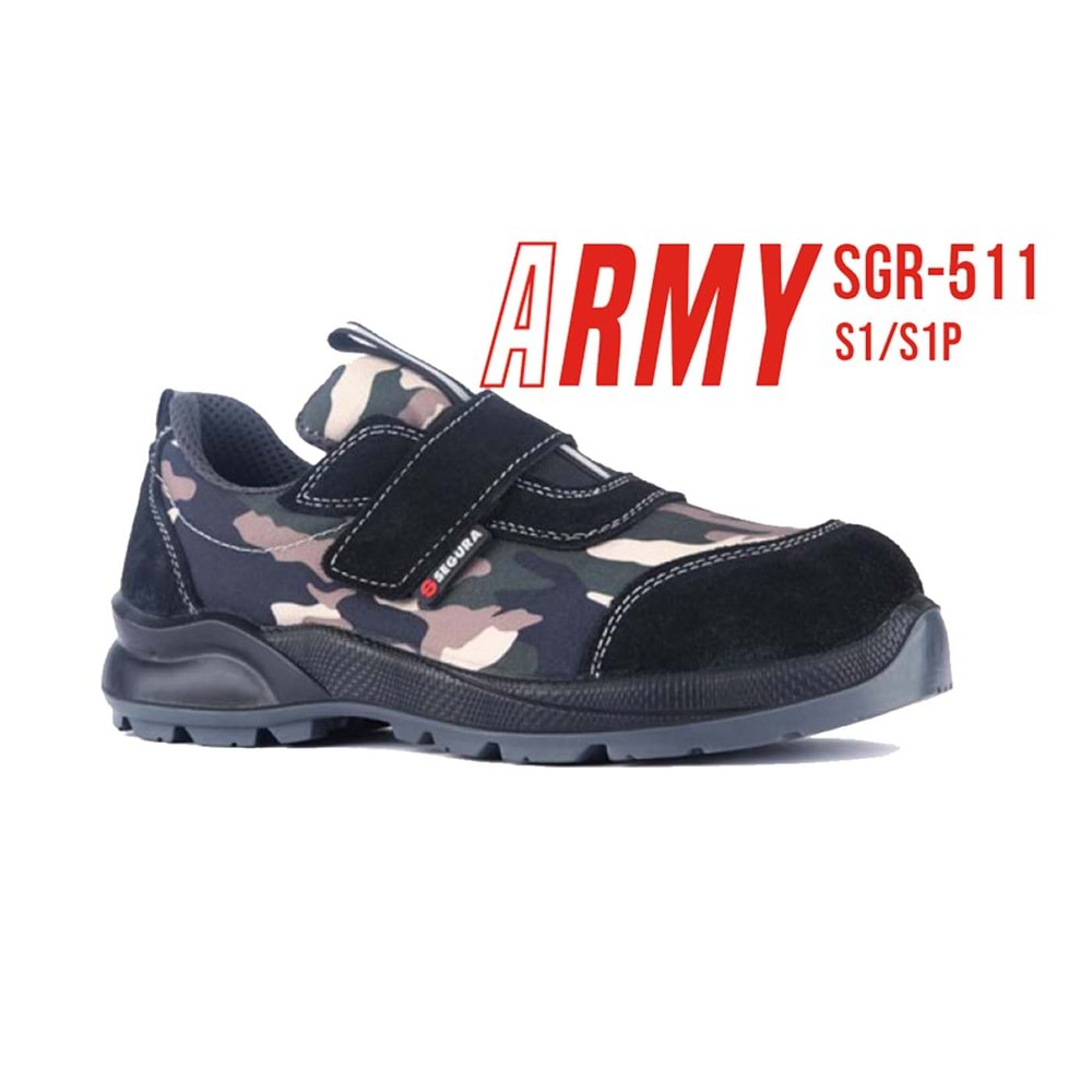 Segura İş Ayakkabısı - Army Sgr-511 S1 Siyah - 45