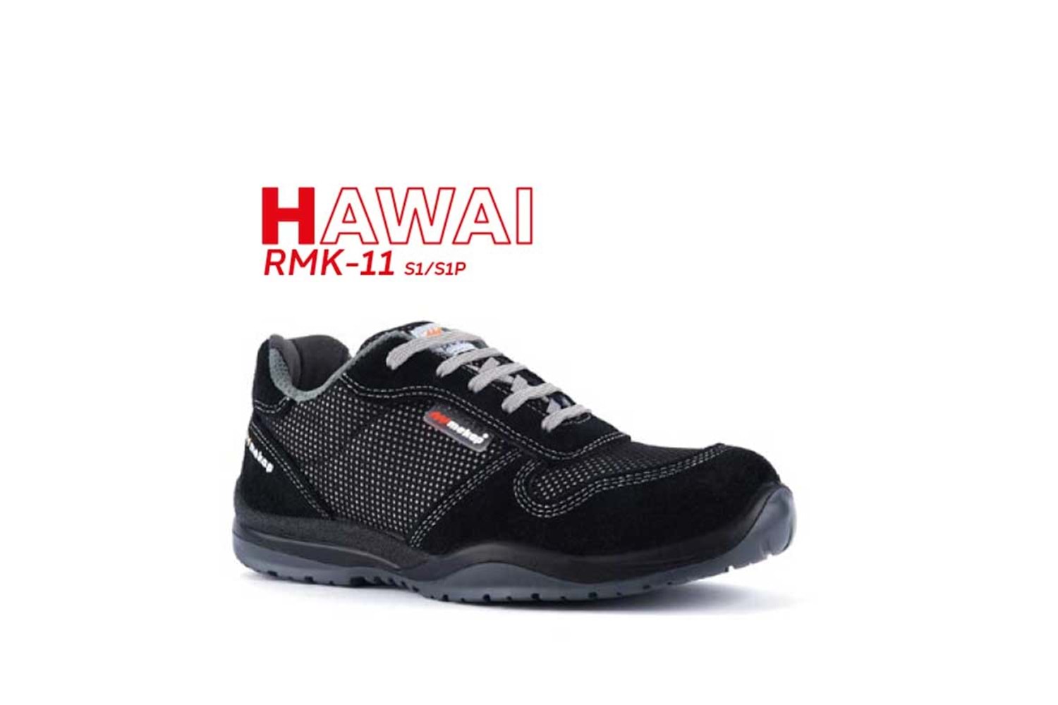 Mekap İş Ayakkabısı - Hawai Rmk-11 Black Suede S1