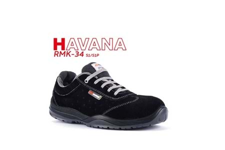 Mekap İş Ayakkabısı - Havana Rmk-34 Black Suede S1